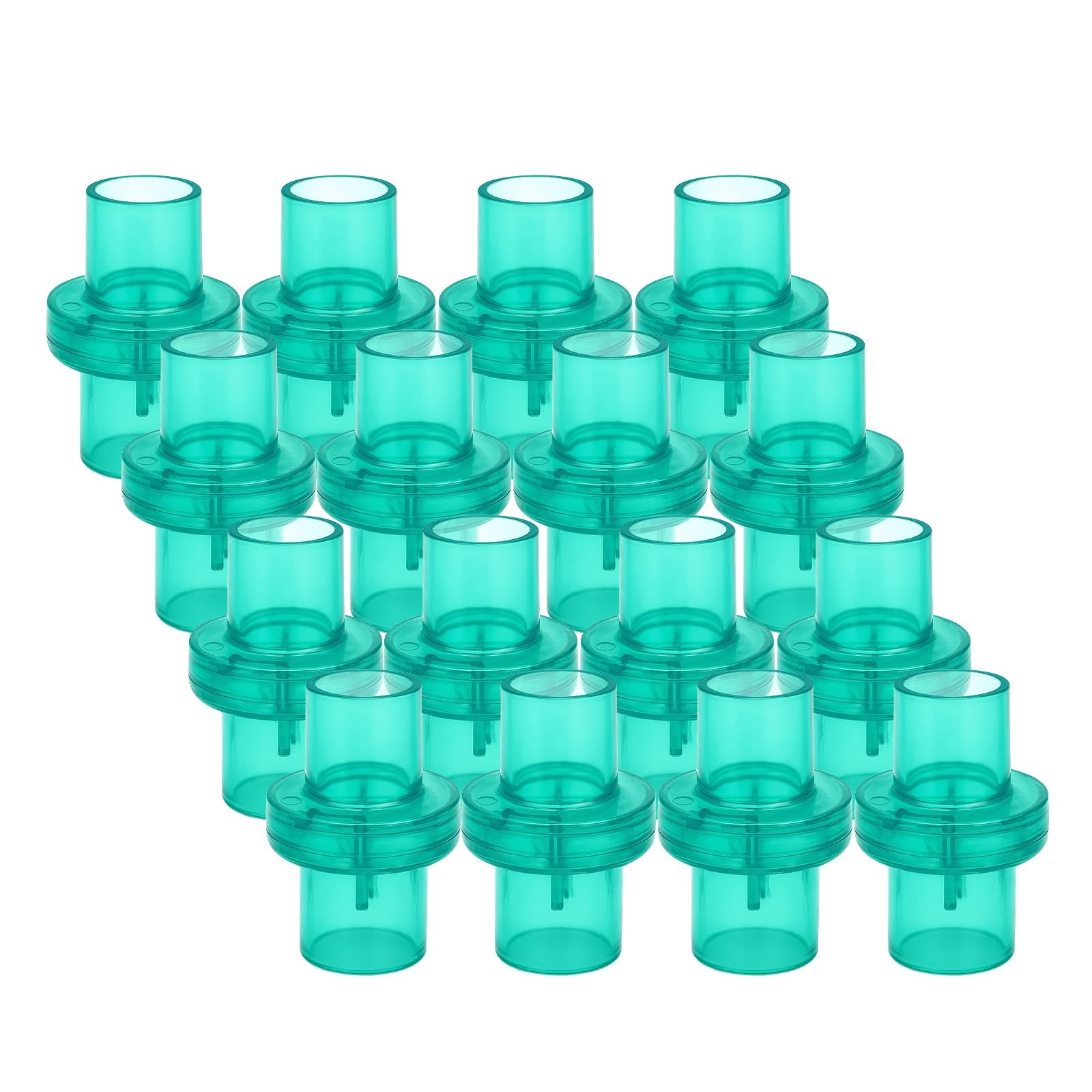 Pack of 100 Green CPR Training Valves for Training – Individually Wrapped