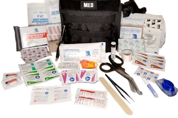 ELITE FIRST AID GP IFAK Kit LVL-1 FULLY-STOCKED Medic Trauma EMS Camp Hike Hunt