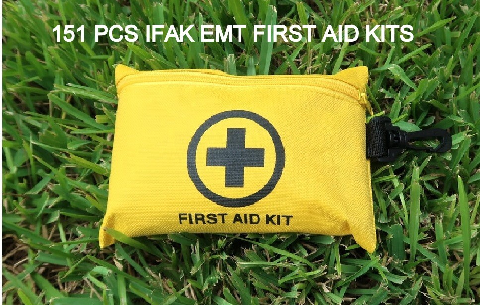 151 Pcs First Aid Kit Medical Emergency Trauma Military Survival Travel 5 Sets