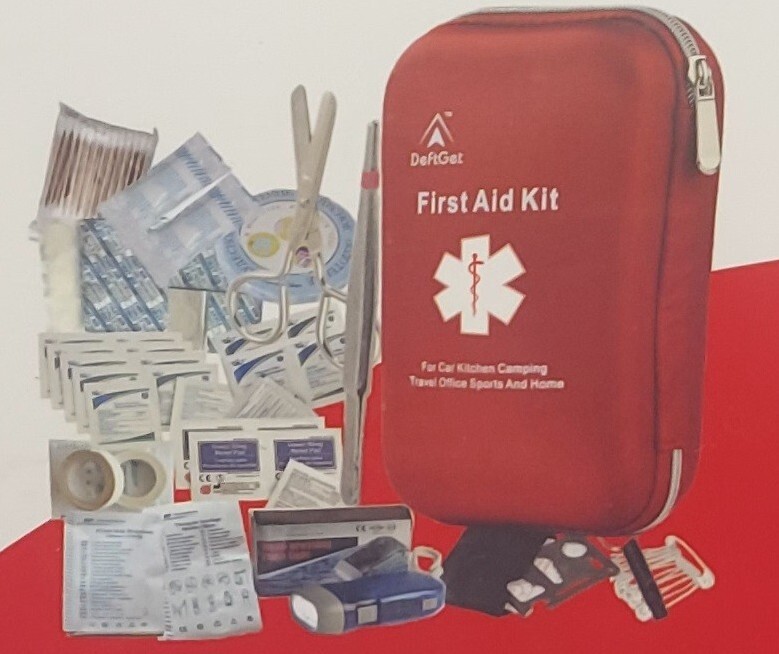 DeftGet First Aid Kit – 163 Piece Waterproof Portable Essential Injuries &…