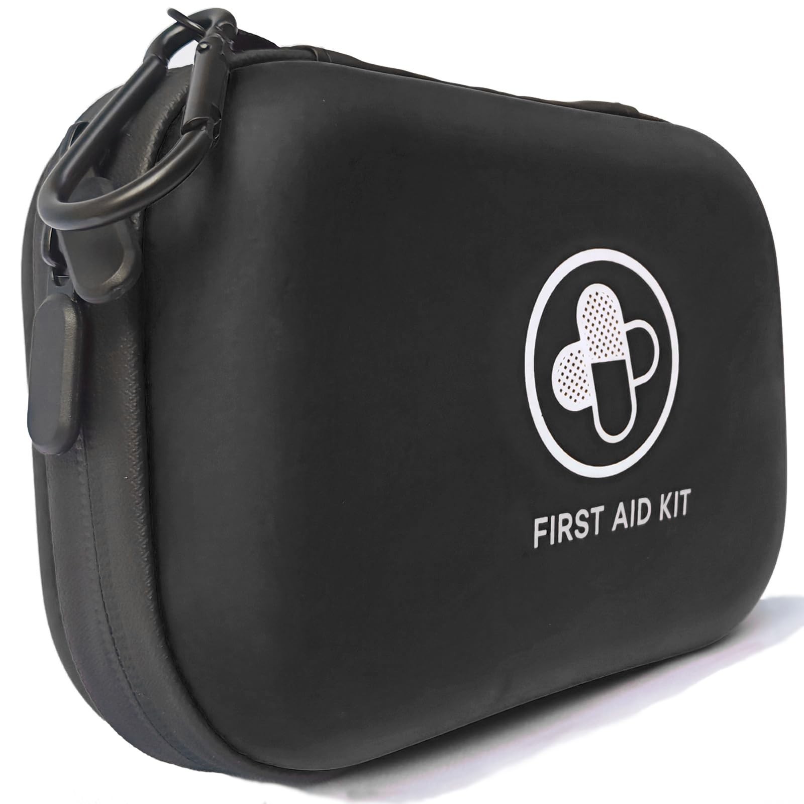 152-Piece Waterproof First Aid Kit – Portable Hard Shell Medical Kit for Home, C
