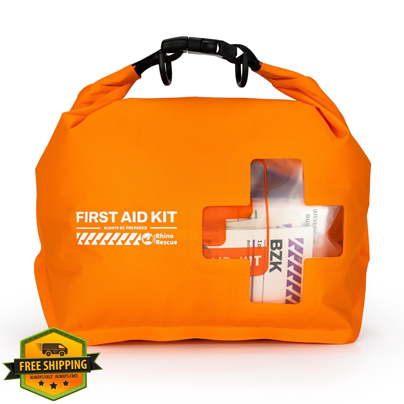 RHINO RESCUE Waterproof Boat First Aid Kit Orange Marine Survival Bag