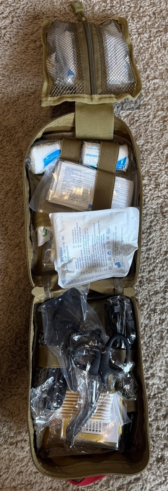 Everlit 250 Pieces Survival First Aid Kit MOLLE Pouch – NEW With Tags