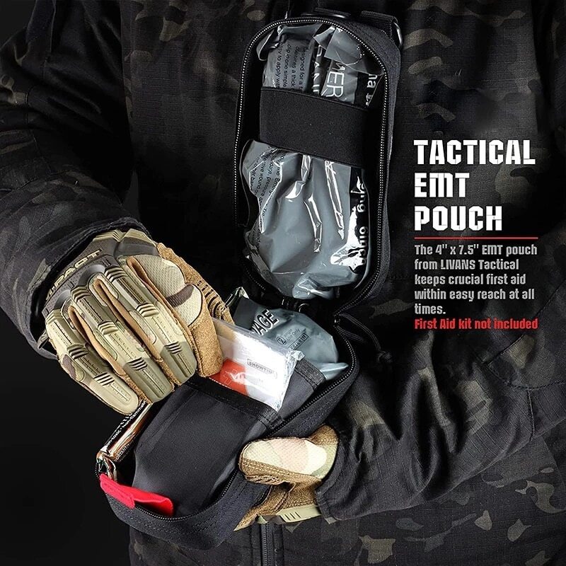 Tactical Molle First Aid Kit Medical EDC Pouch Tourniquet Scissors Waist Pack US