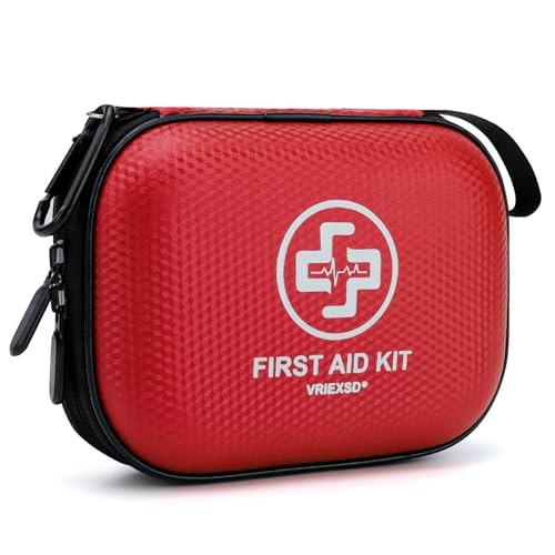 150 Piece Mini First Aid Kit – Waterproof Hard Shell Medical Kit for Home, Car