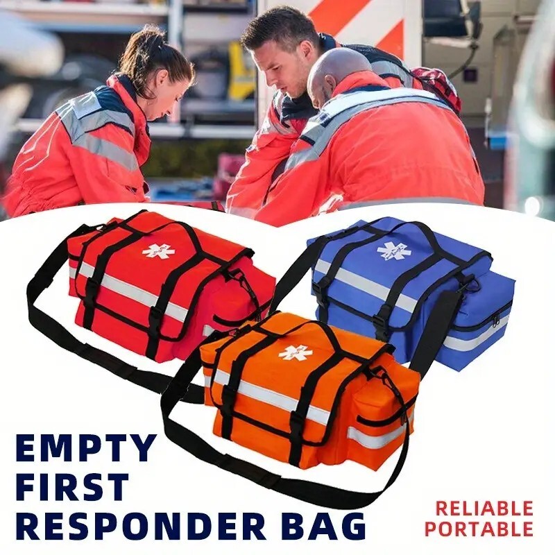 First Aid Bag EMT Bag Medical Supplies Trauma First Responder Bag Red LARGE