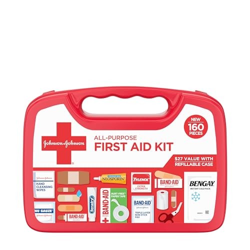 All-Purpose Portable First Aid Kit for Home, Car, Travel & Outdoor Emergencies