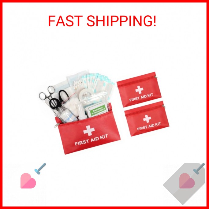 Camoredy Empty Mini First Aid Kit Bag Portable Waterproof Small First Aid Pouch
