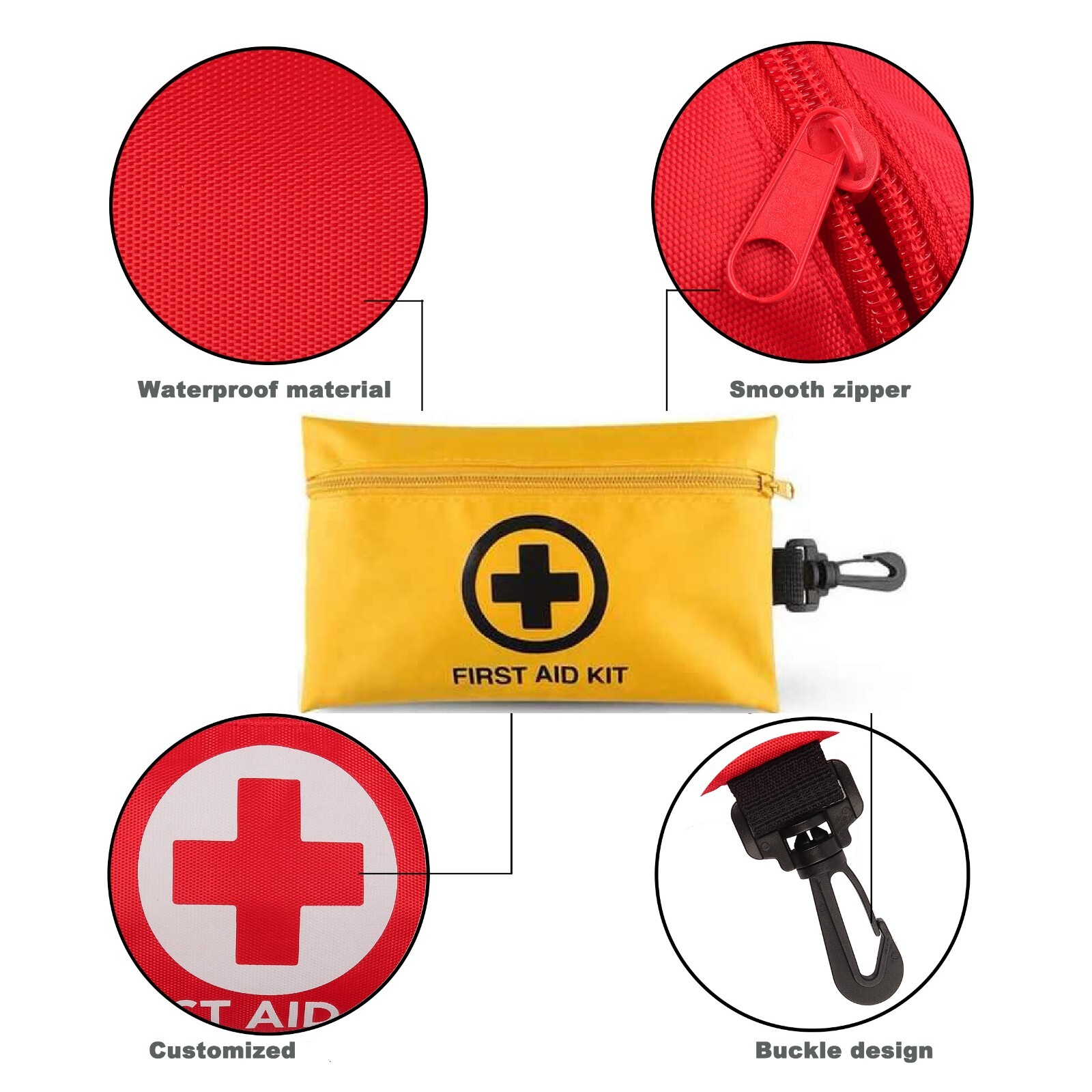 151 Pcs First Aid Kit Medical Emergency Trauma Military Survival Travel 5 Sets