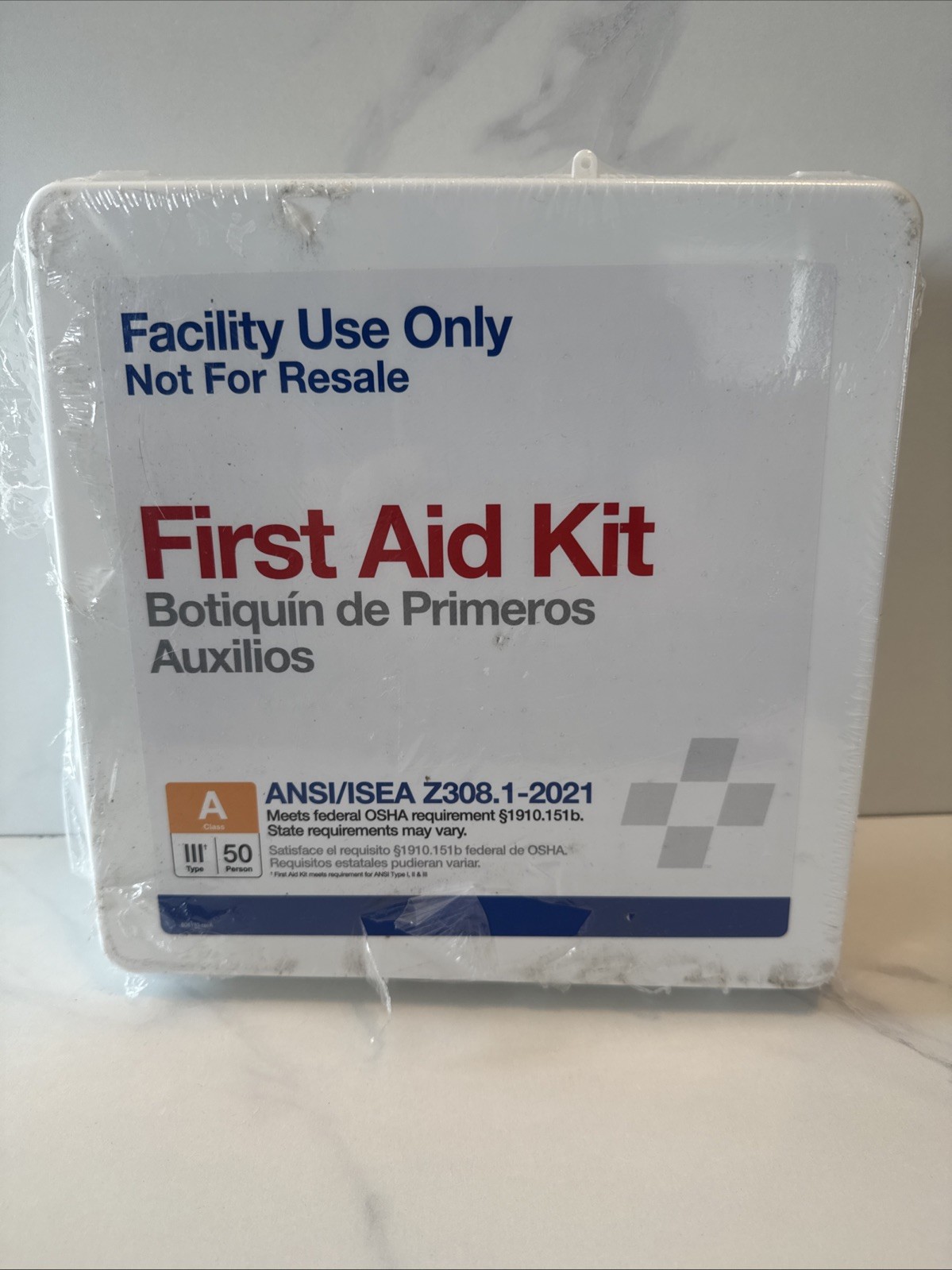 First Aid Kit Facility Use ANSI Class A+ First Aid Kit 50 Person Workplace OSHA