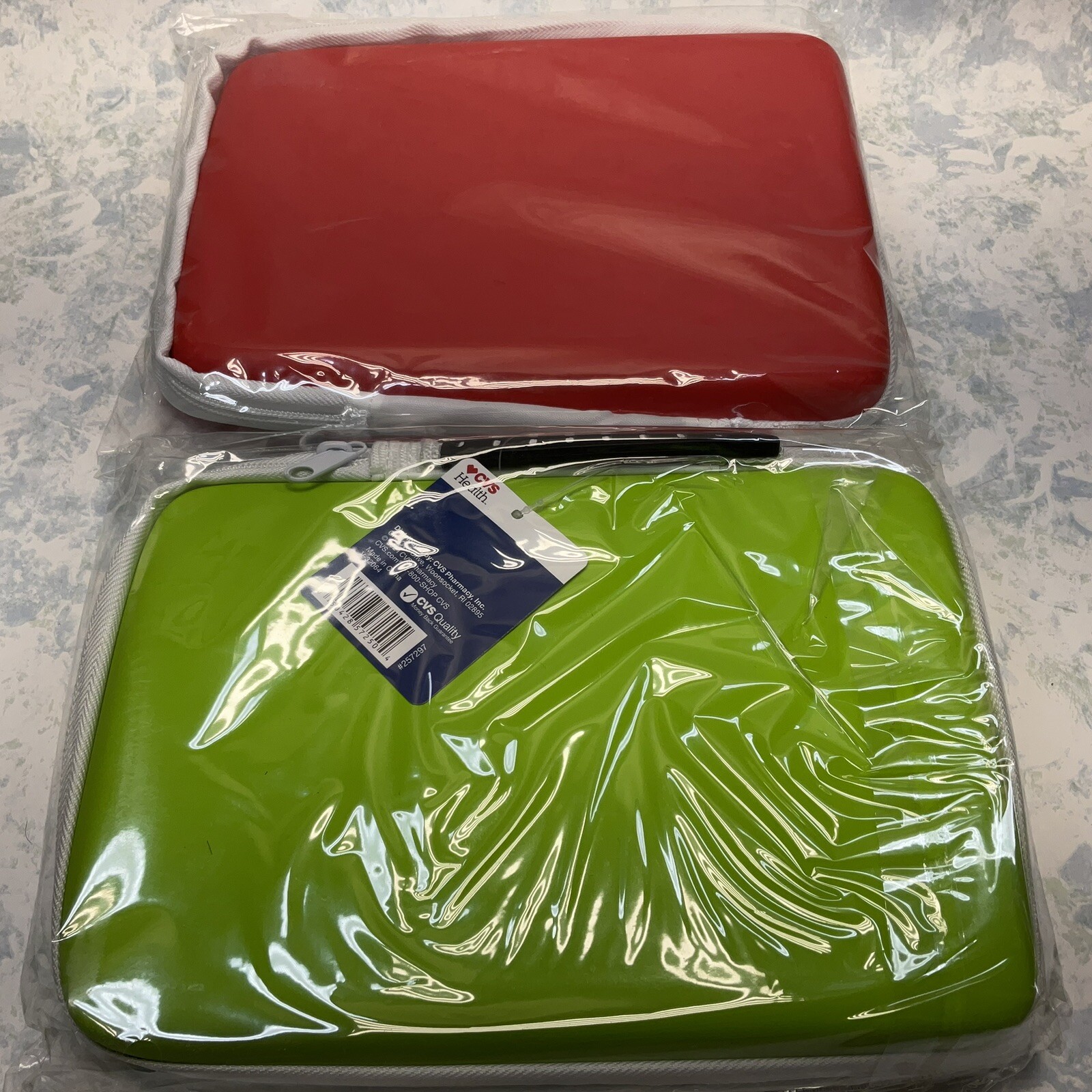 Build Your Own First Aid Case Red & Green 9.25” X 6.5” X 2.5” ( Lot of 2 ) New