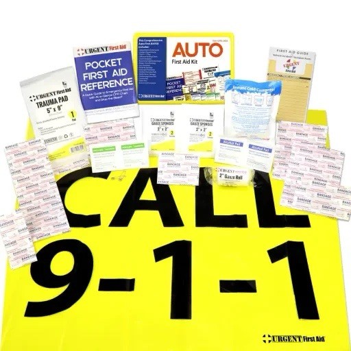 FIRST AID Kit AUTO use for BOAT/TRAVEL/CAR Emergencies. 2 complete kits.