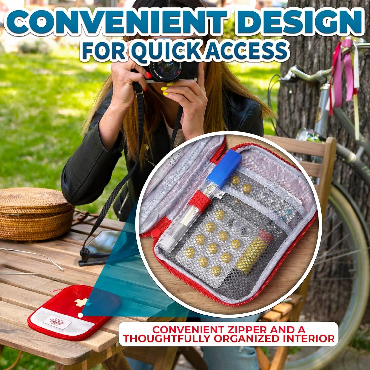 Dual Color Travel Medical Bags – Lightweight & Multi-Compartment Design