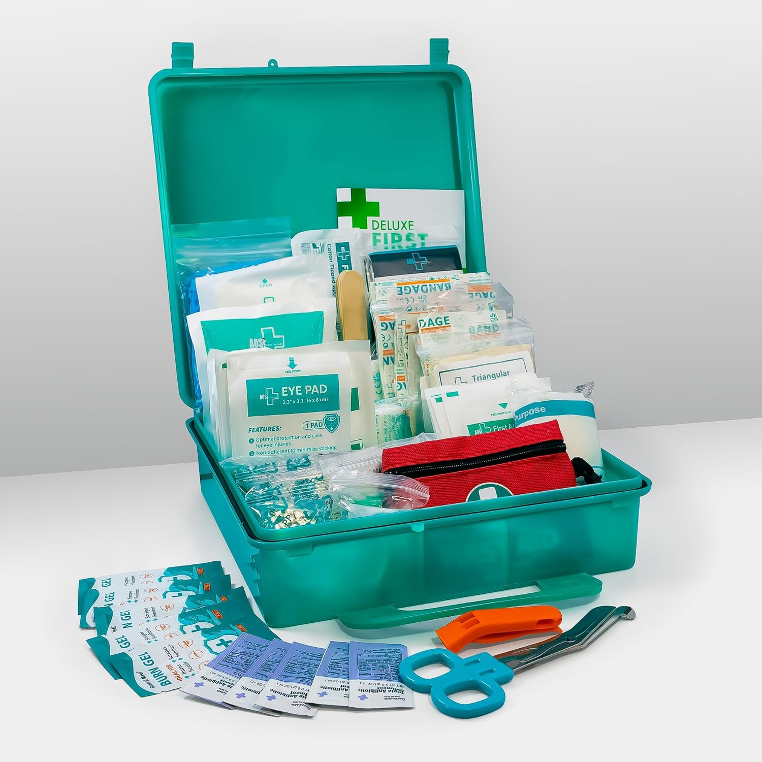 360 Pieces First Aid Kit Comprehensive Large First Aid Box with Premium Supplies
