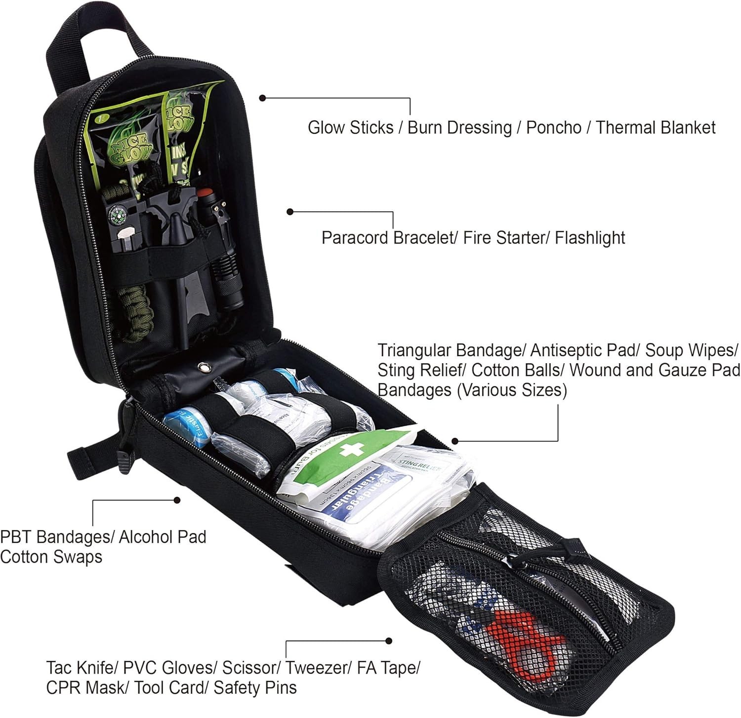 Durable 250-Piece First Aid Southwater Kit for Camping, Hiking, and Home Safety