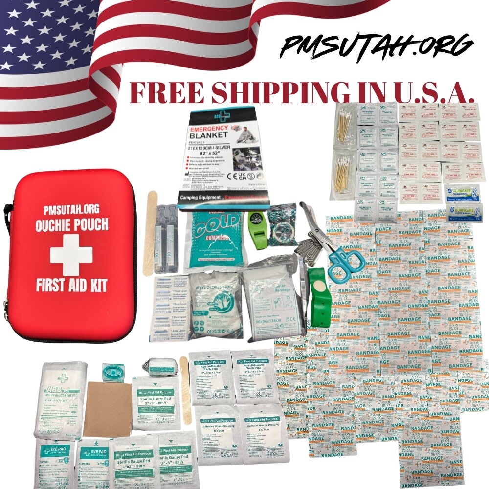 First Aid Kit Medical Emergency Trauma Survival Box Case Portable Hunting Hiking
