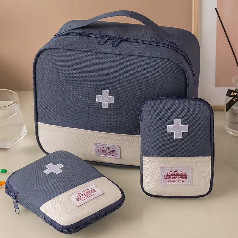 3PCS Portable First Aid Kit Bag Medical Emergency Organizer Travel
