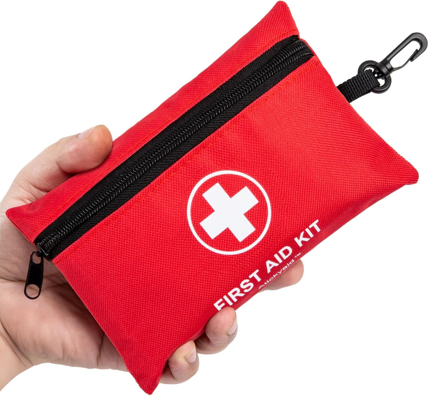 Mini First Aid Kit – 140 Piece Small Medical 140 Pieces, Red