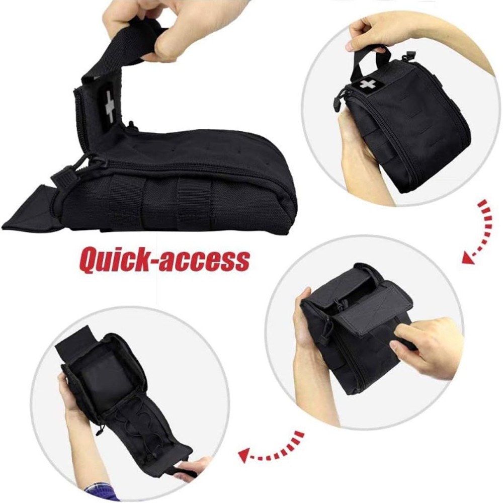 Tactical Molle First Aid Kid Utility Medical Bag Waist Pack Survival Medic Bag