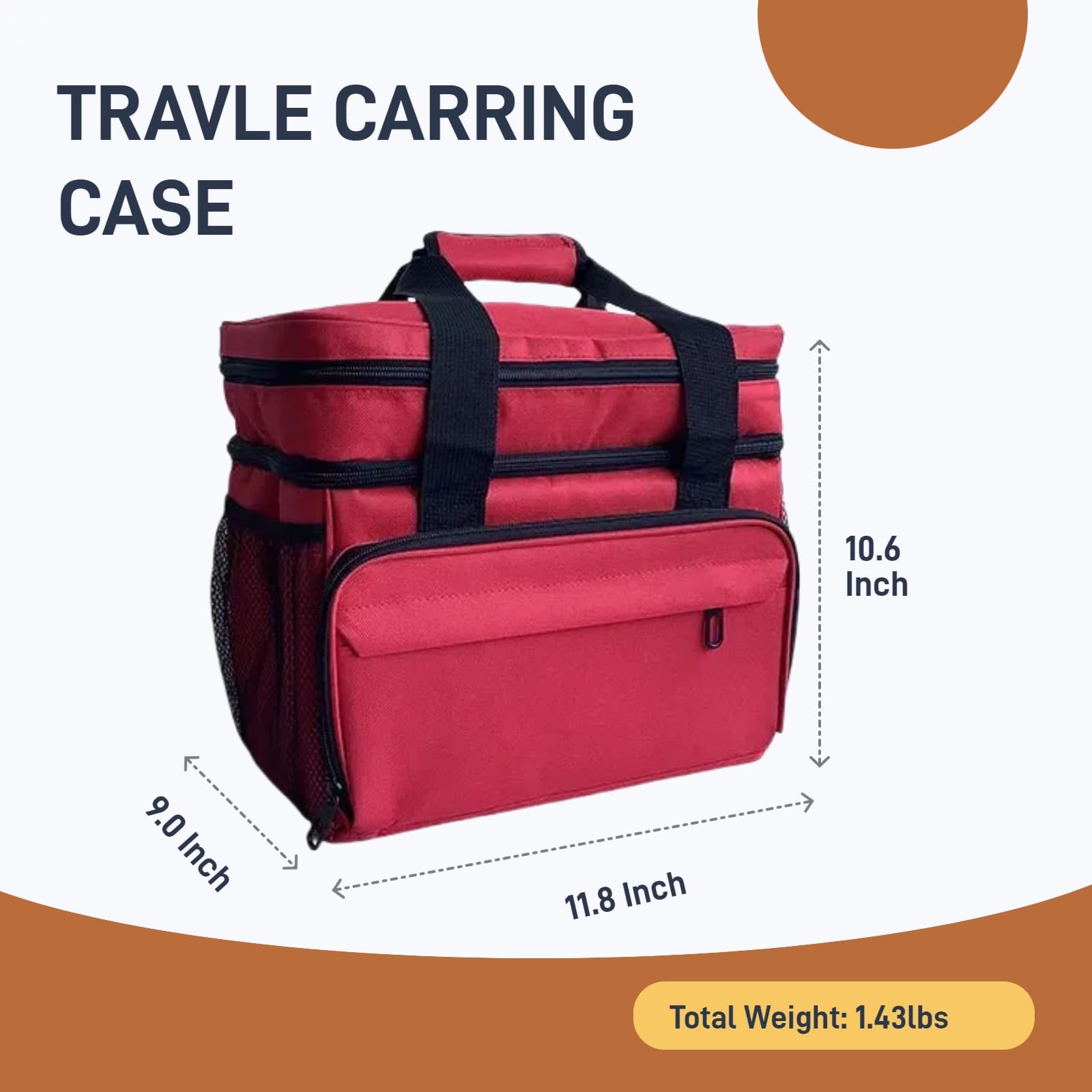 First Aid Bag Medicine Organizer Travel Bag, Large, Empty and Portable Travel…