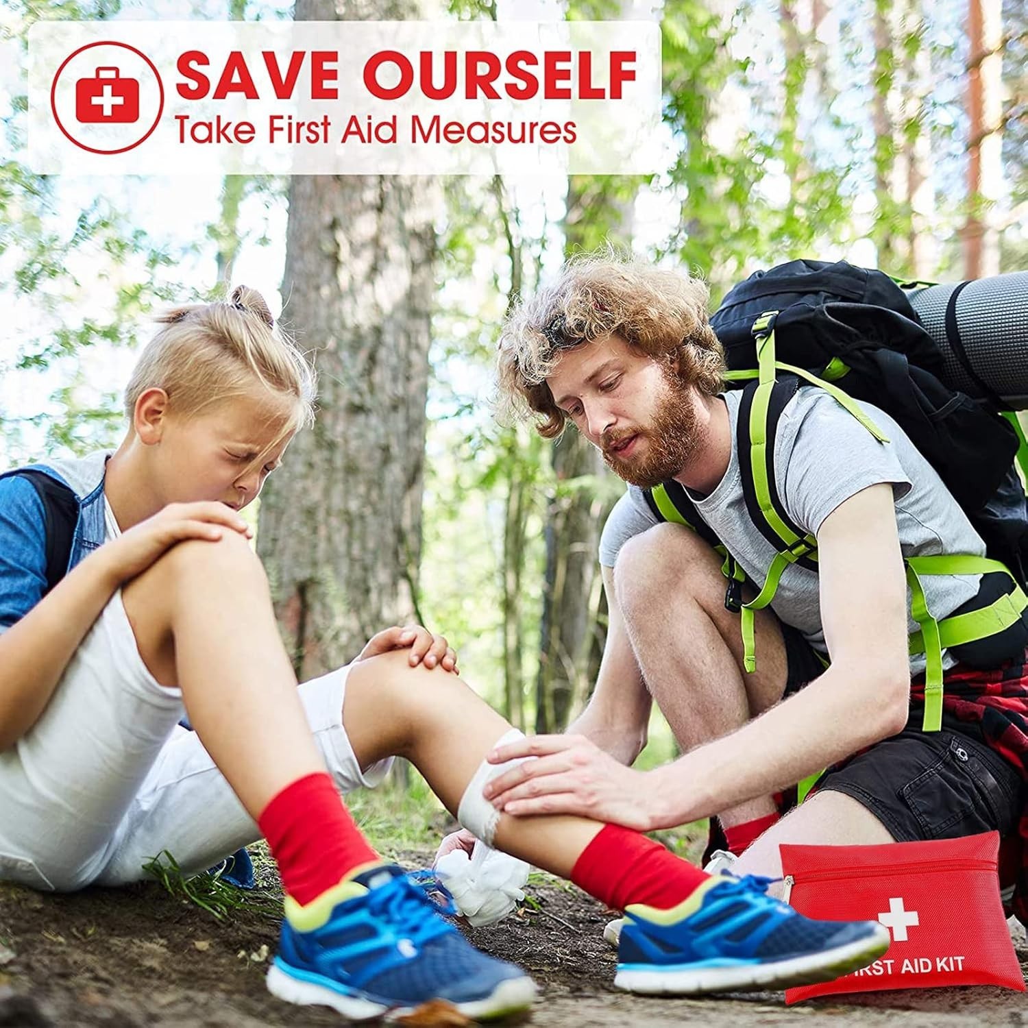 Compact 97 Piece First Aid Kit – Waterproof Outdoor Emergency Medical Supplies