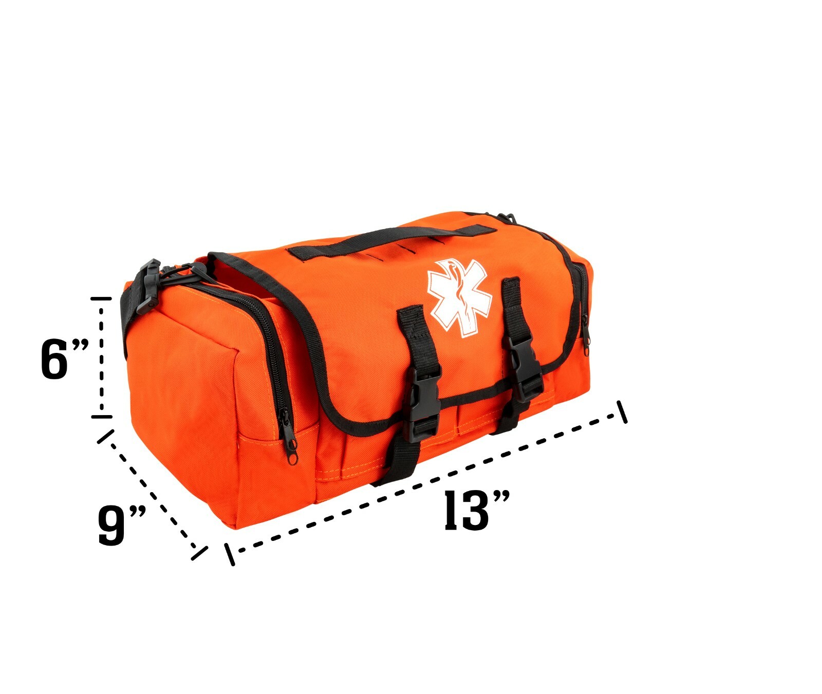 LINE2design First Aid Bag – Medical Supplies Trauma First Responder Bag – Orange