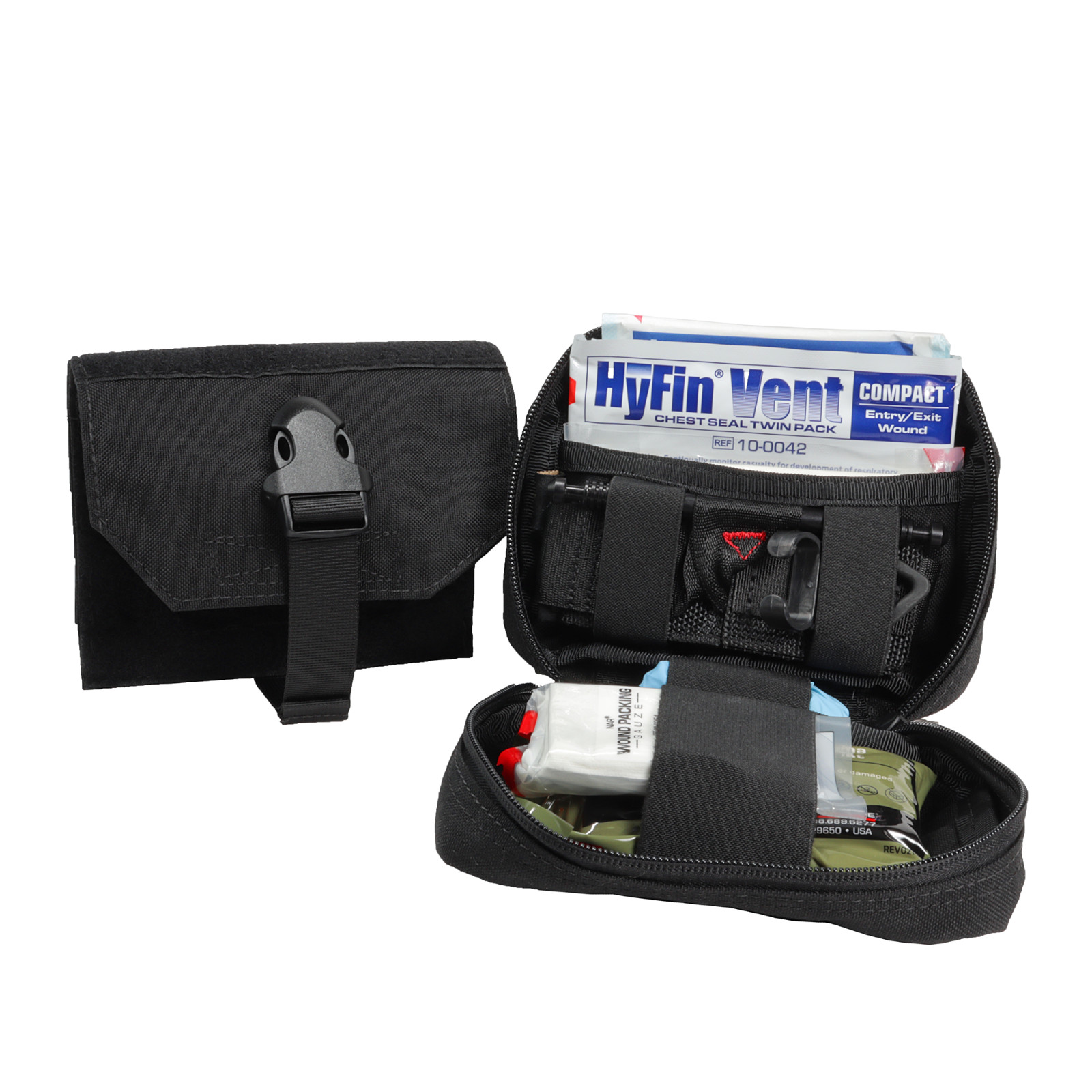 First Response Gunshot Wound Kit for Hemorrhage Control, Rip-Away MOLLE IFAK