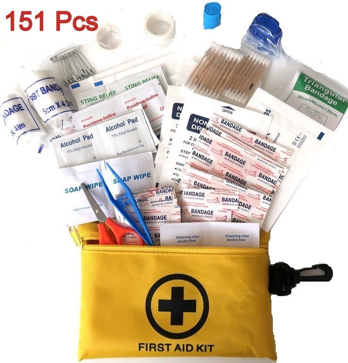 151 First Aid Kit Medical Emergency Trauma Military Survival Travel Portable IFA