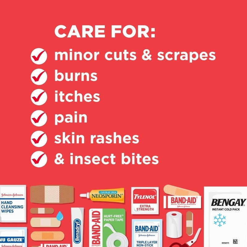 All Purpose Compact First Aid Kit W/ Essential Supplies Home Outdoor Travel New