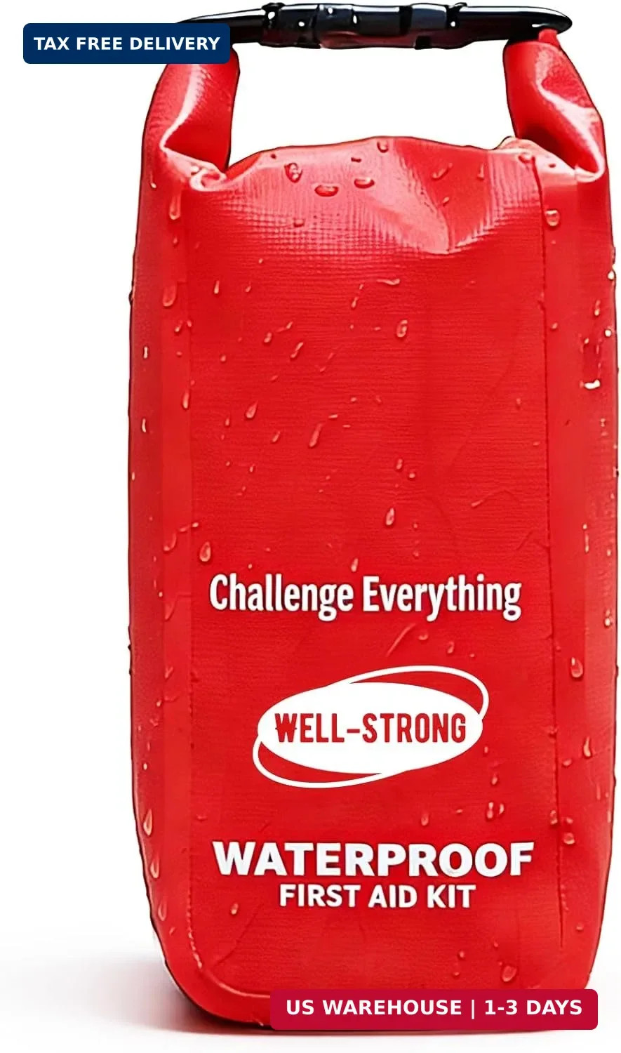 Waterproof First Aid Kit Roll Top Boat Emergency Kit with Waterproof Contents fo
