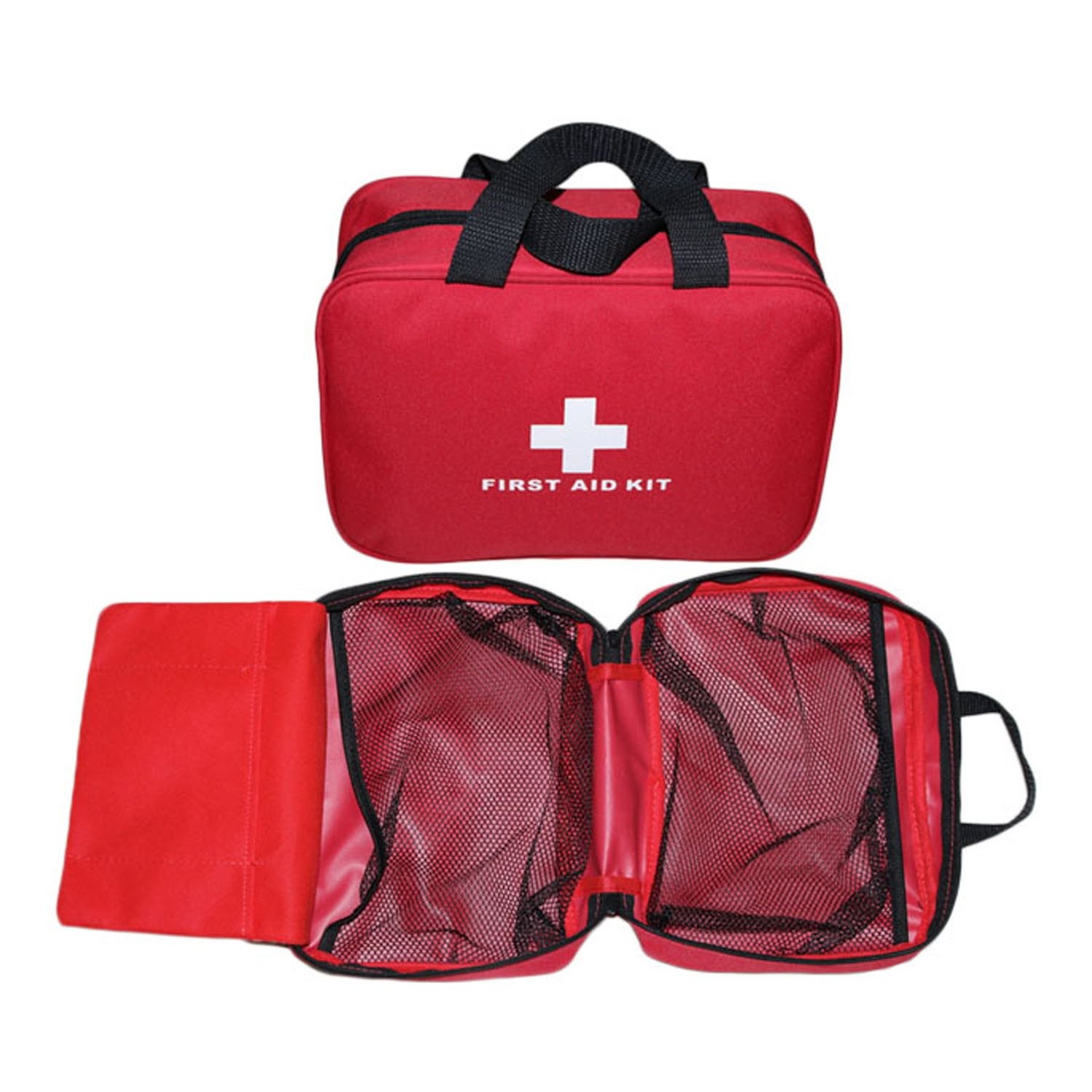 Nylon First Aid Empty Kit,Compact Waterproof Lightweight First Aid Bag Zippered