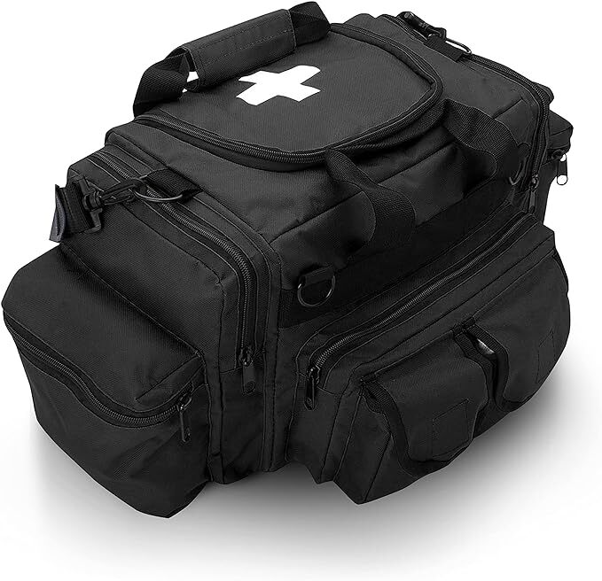 First Aid Responder EMS Emergency Medical Trauma Bag Deluxe