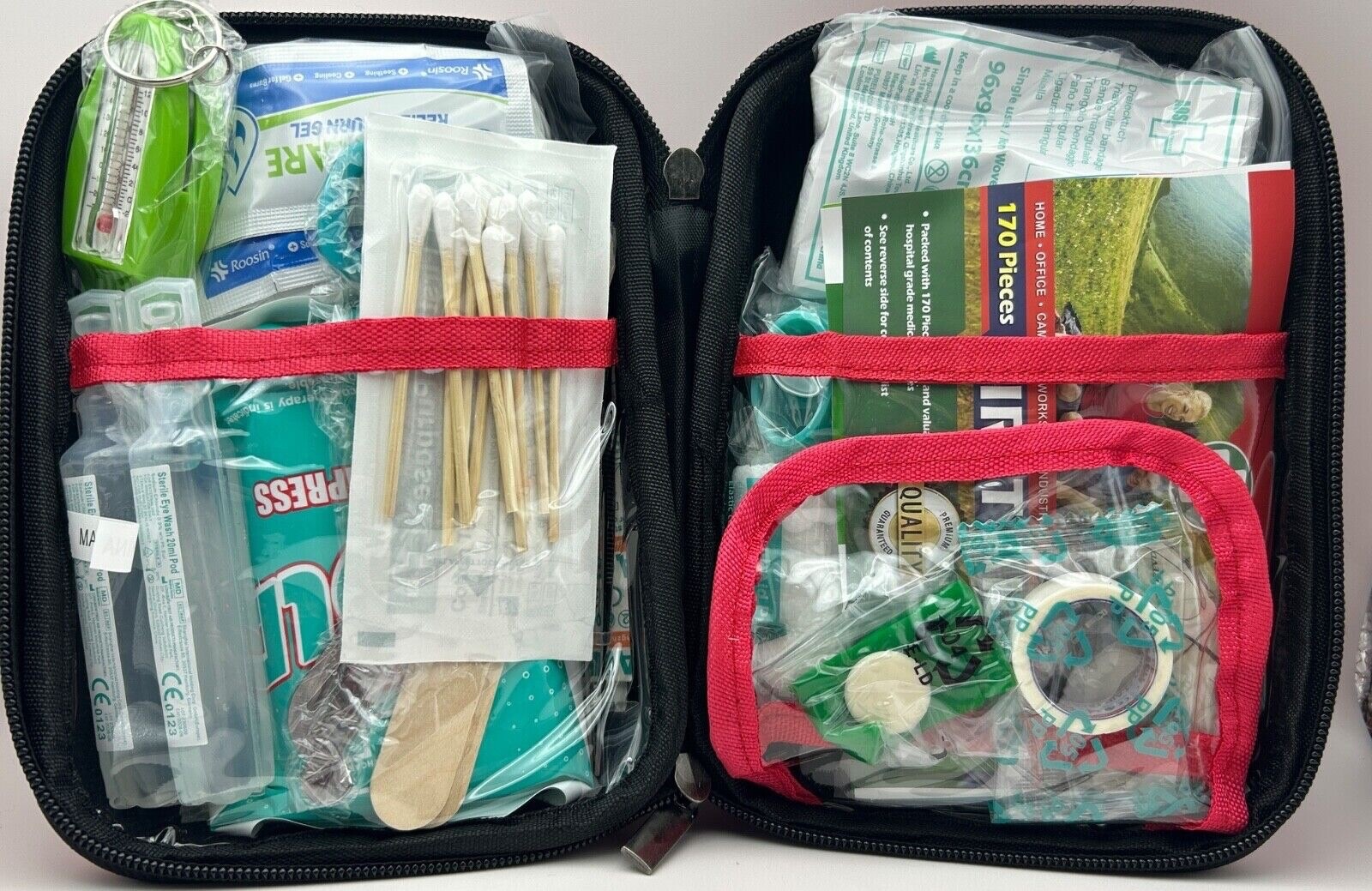 First Aid Kit Medical Emergency Trauma Survival Box Case Portable Hunting Hiking