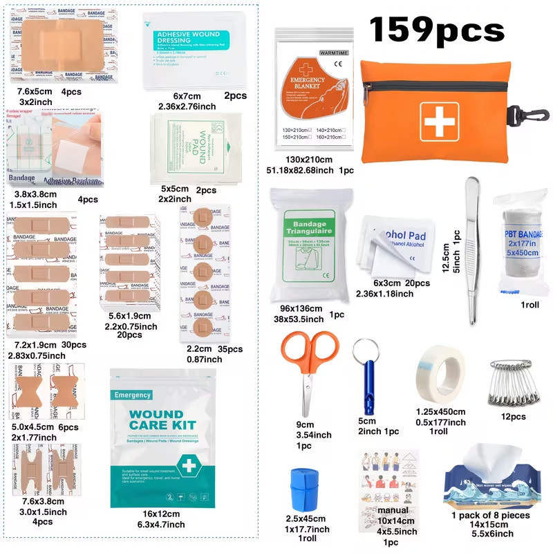 Trauma First Aid Kit Military IFAK EMT Survival Emergency Kit Bandages Band Aids