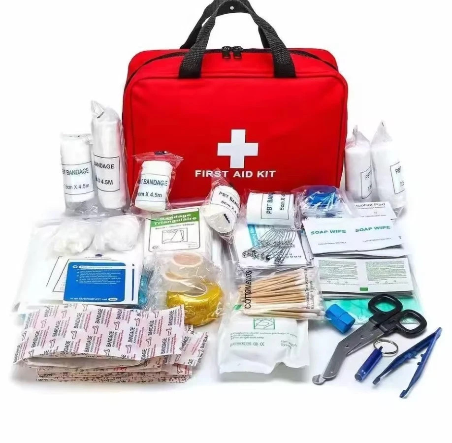 250 Pcs First Aid Car Kit Medical Emergency Trauma Basic Tactical Survival Bag