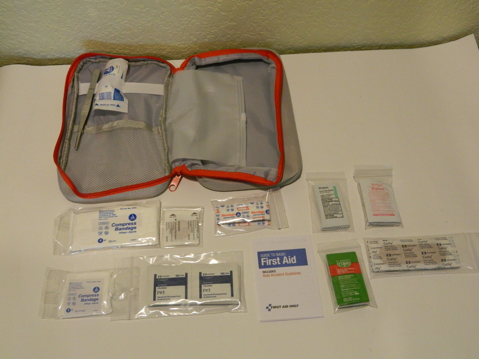 70 Items First Aid Kit Home, Auto, Camper, Motorcycle, Boat,Off Road Vehicle