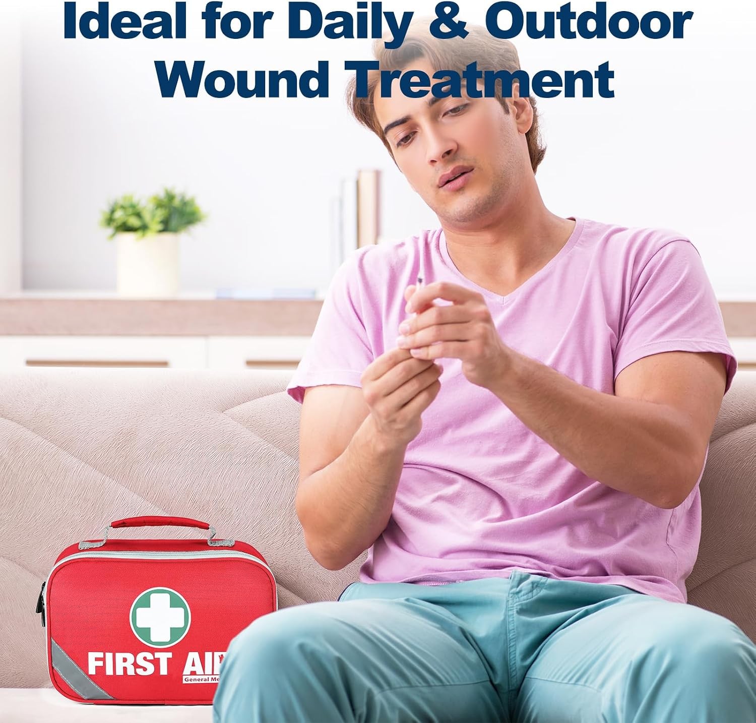 General Medi 258-Pc 2-in-1 First Aid Kit: Home, Car, Travel, Office