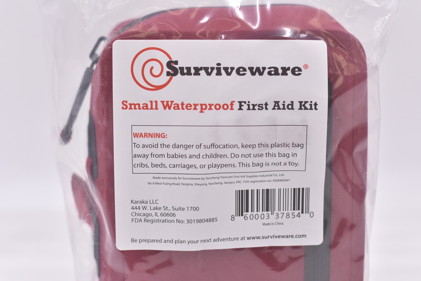 Surviveware 98 Pcs Waterproof Premium Survival First Aid Kit