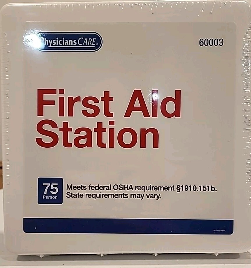 Office First Aid Kit, for Up to 75 people, 312 Pieces, Plastic Case