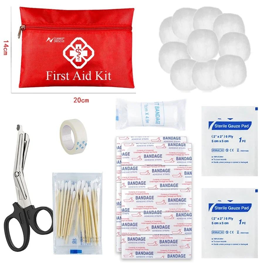 26-330 Pcs First Aid Kit with Carrying Pouch, Outdoor First Aid Kit – Essential