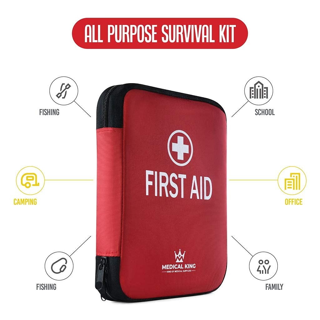 Medical king First aid kit, All-Purpose Supplies – 360 Piece Set